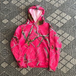 Hot pink Realtree hooded sweatshirt